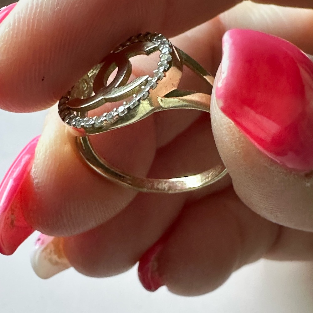 STUNNING CUSTOM MADE 14k RING - Picture 5 of 5
